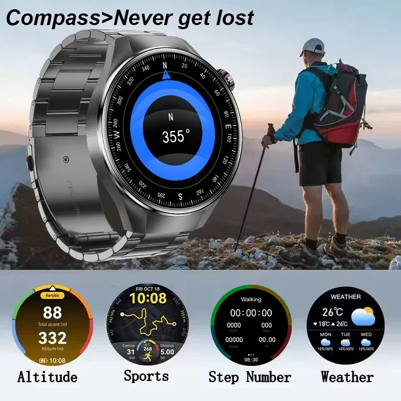 2025 New Originl Watch G5 PlUS Smart Watch 1.75" HD AMOLED Screen GPS track Heart Rate Bluetooth Call Compass Smartwatch for Men