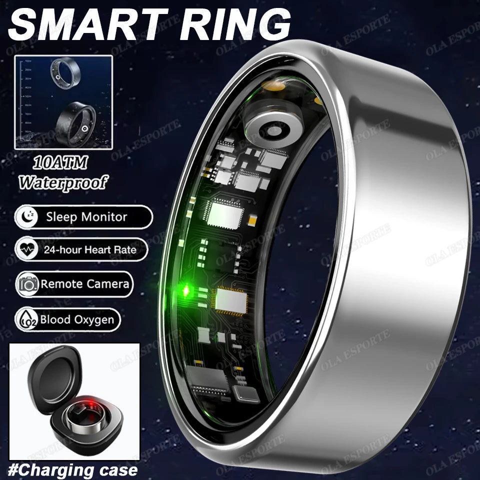 Original Xiaomi Smart Ring for Men Women Take Photo Health Monitor Waterproof Sport SmartRing GPS Track 2025 New Technology RIng