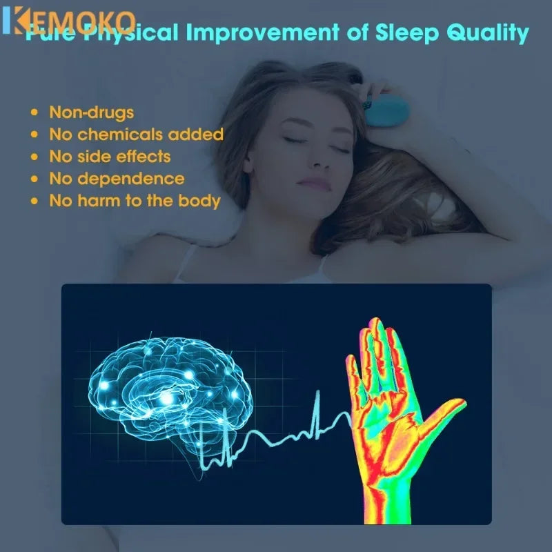 Sleep Aid Insomnia Relief Microcurrent Handheld Hypnosis CES Mental Stress Anxiety Depression Eliminat Relax Sleep Health Care