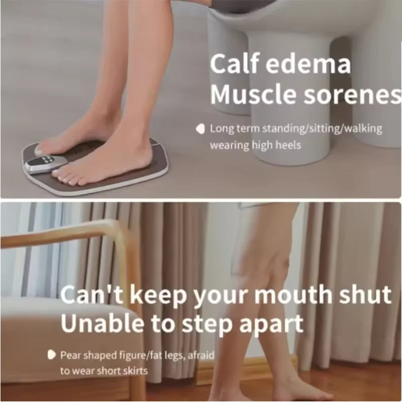 New ABS Smart Foot Pad Massager Popular Home Health Device with Pulse Physiotherapy Microcurrent for Healthy Life Relax muscles