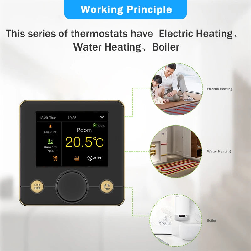 Tuya Wifi Heating Thermostat Smart Thermostat Gas Boiler  Floor Heating Termostato Digital Temperature Controller Smart Life Ale